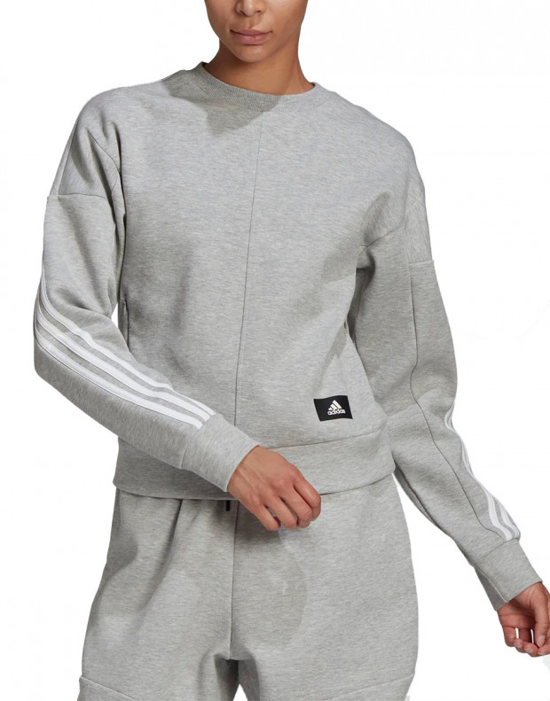 ADIDAS 3 Stripes Sweatshirt Grey