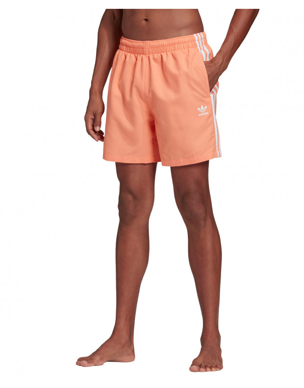 ADIDAS 3 Stripes Swim Shorts Orange