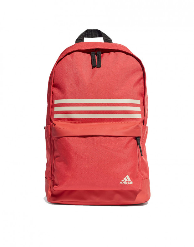 ADIDAS Classic 3 Stripes Pocket Backpack Red