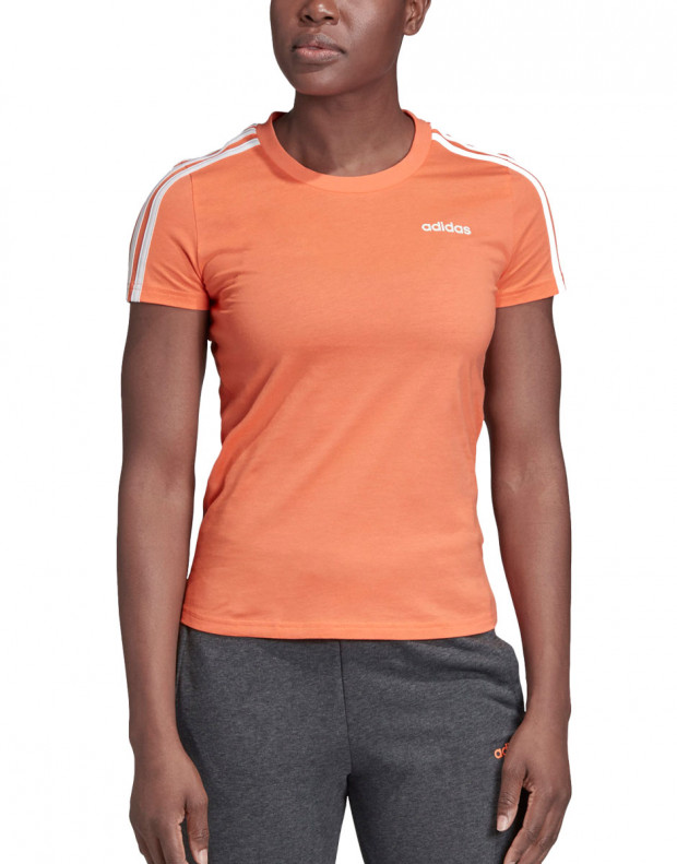ADIDAS Essentials 3-Stripes T-Shirt Orange