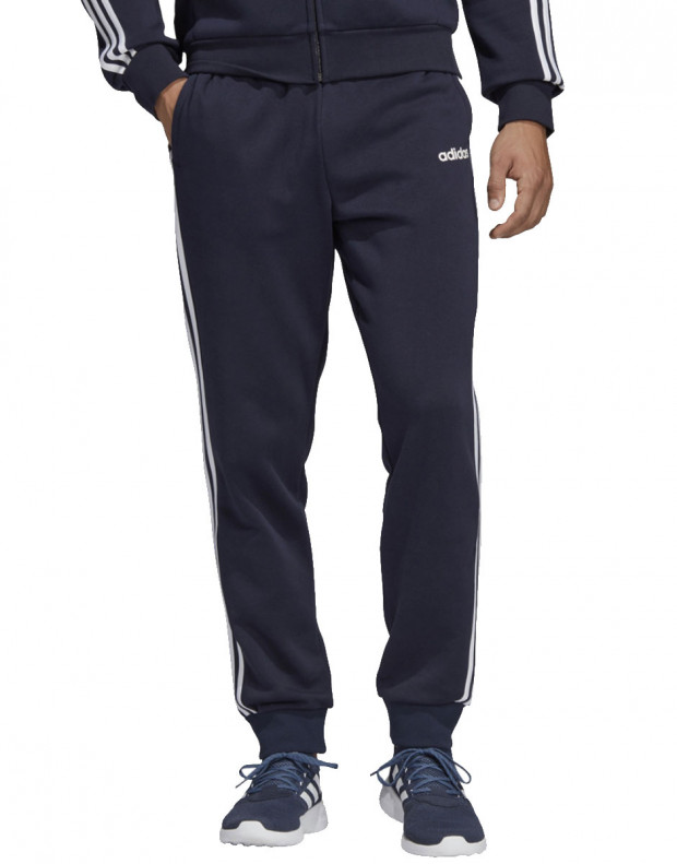 ADIDAS Essentials 3 Stripes Tapered Cuffed Pants Navy