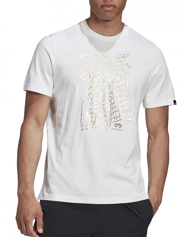 ADIDAS Essentials In Stile Retro T-Shirt White