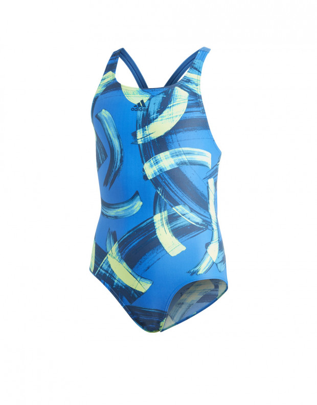 ADIDAS Girls Beachwear Parley Swim Suit Blue