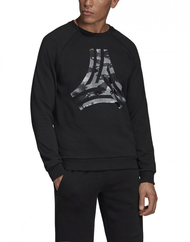 ADIDAS Heavy Graphic Crew Sweatshirt Black