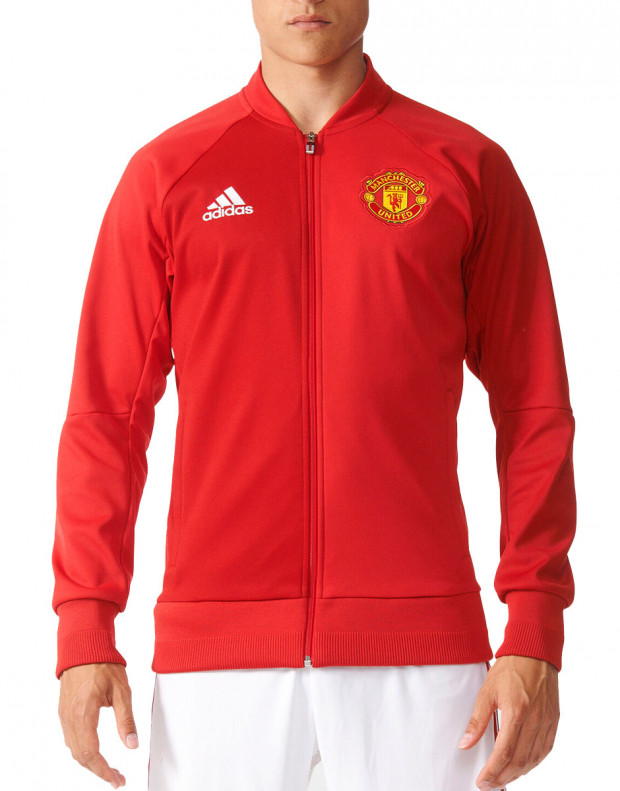 ADIDAS Manchester United Home Anthem Jacket  Red