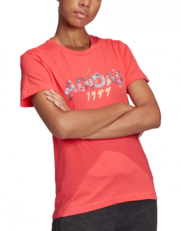 ADIDAS  Must Haves Graphic Linillu Tee Core Pink