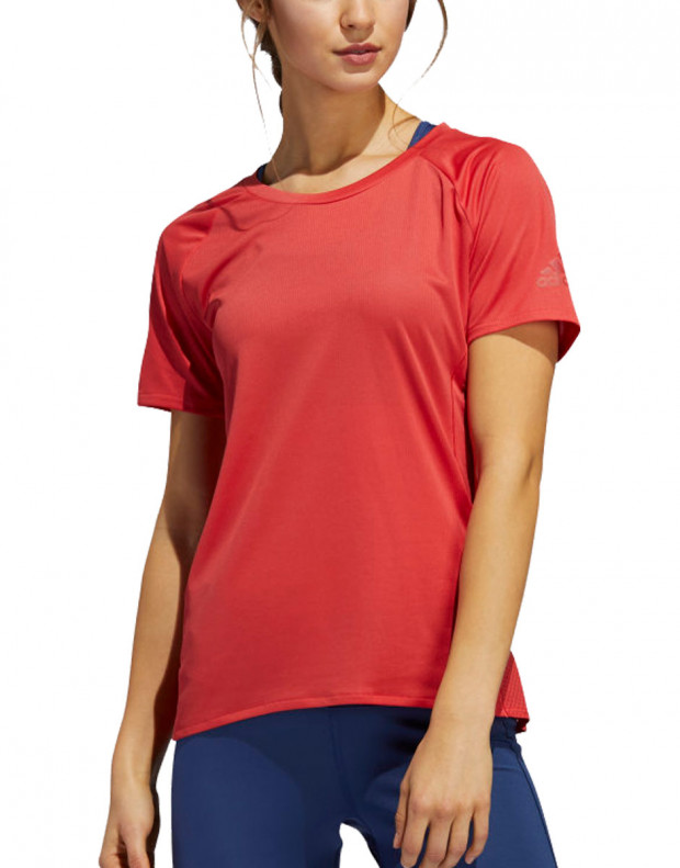 ADIDAS Rise Up N Parley Tee Red