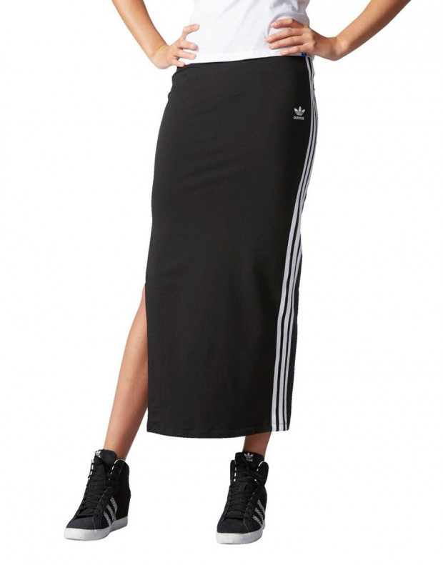 ADIDAS Women 3 Stripes Long Skirt Black