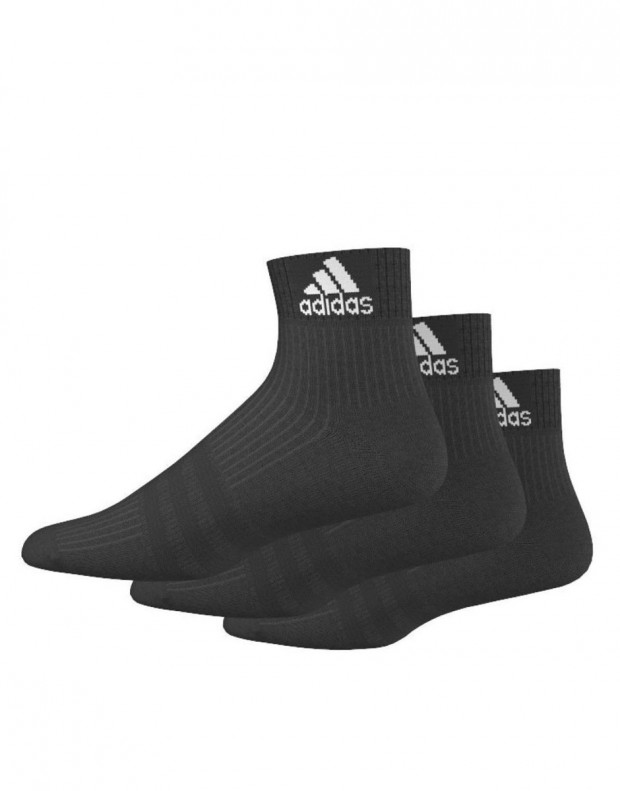 ADIDAS 3S Performance Ankle Socks Black