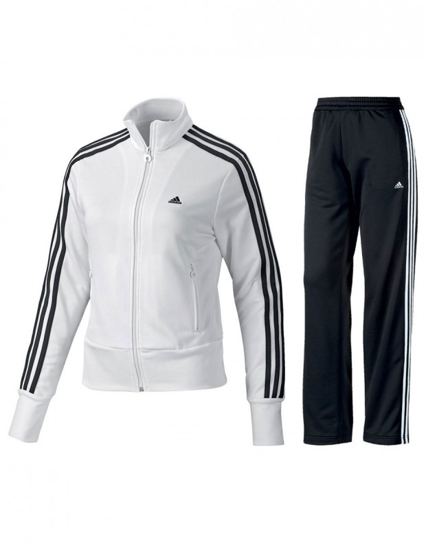 ADIDAS Ess 3S Knit Tracksuit White