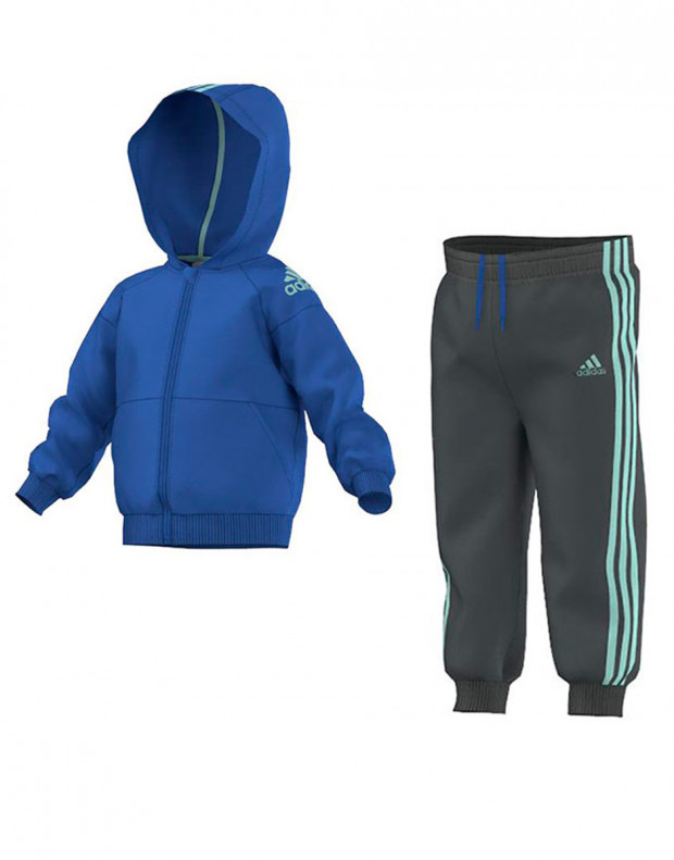 ADIDAS Hooded Jogger Tracksuit Blue