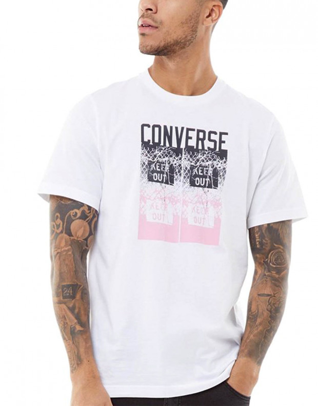 CONVERSE Keep Out  Tee White