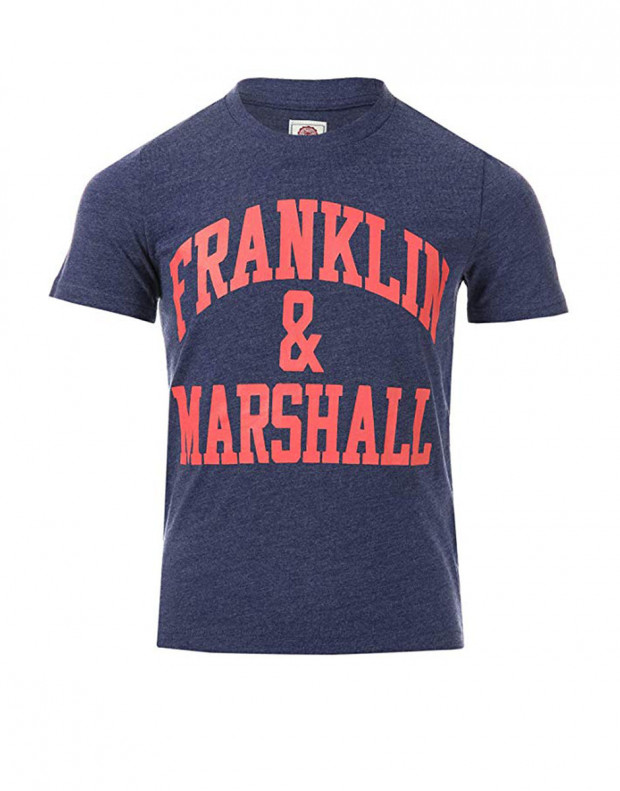 FRANKLIN AND MARSHALL CF Logo Tee Denim