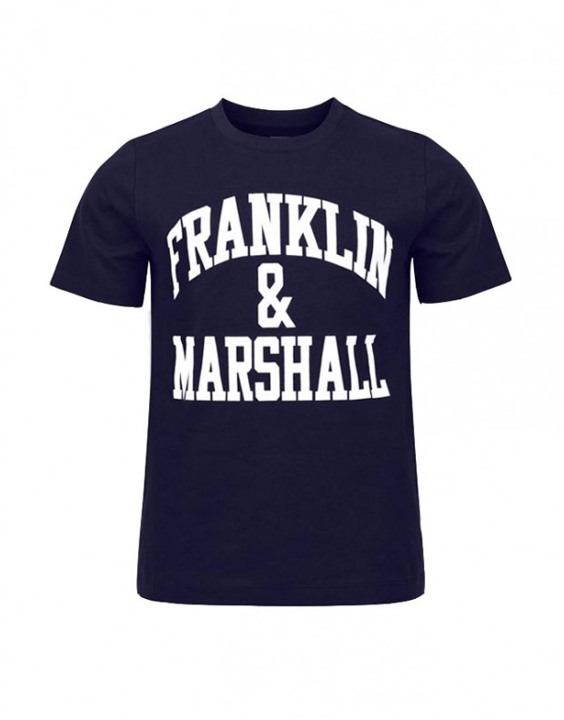 FRANKLIN AND MARSHALL CF Logo Tee Navy