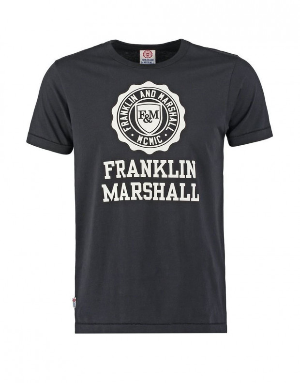 FRANKLIN AND MARSHALL Logo Tee Black