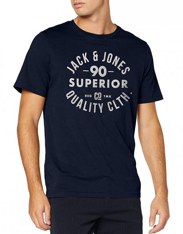 JACK&JONES Front Logo Tee Navy