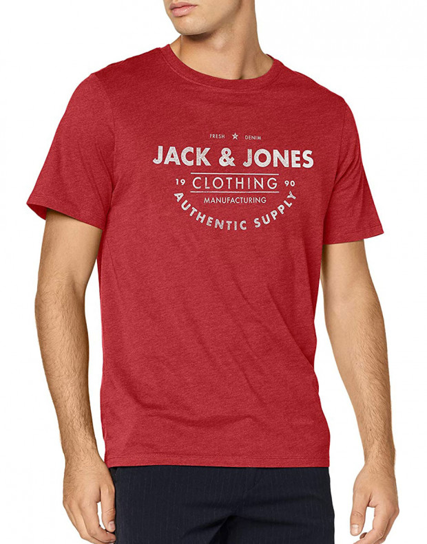 JACK&JONES Front Logo Tee Red