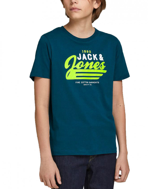 JACK&JONES Neon Logo Tee Blue