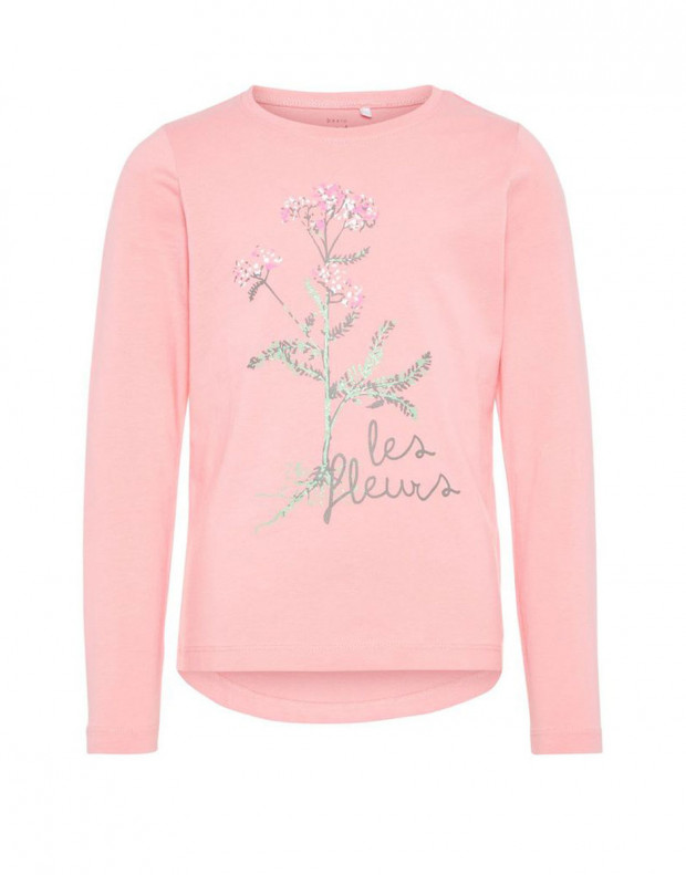 NAME IT Printed Long Sleeved Blouse Pink