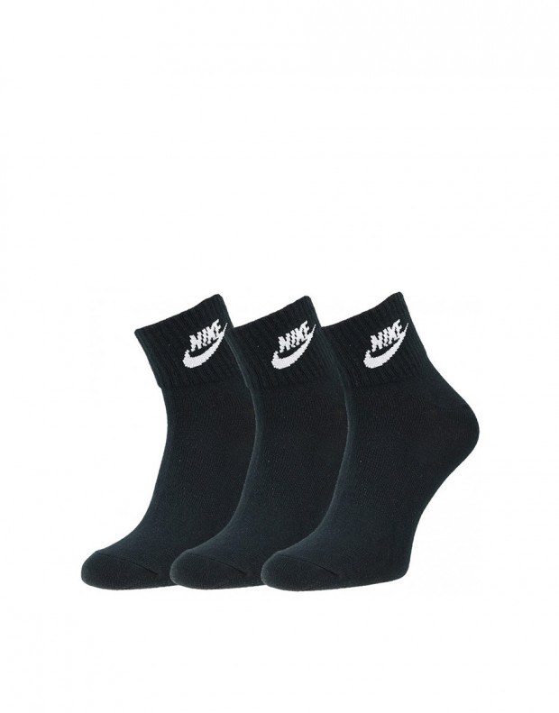 NIKE 3-Pack Essential Ankle Socks Black