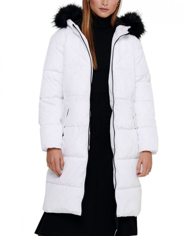 ONLY Long Puffer Jacket White