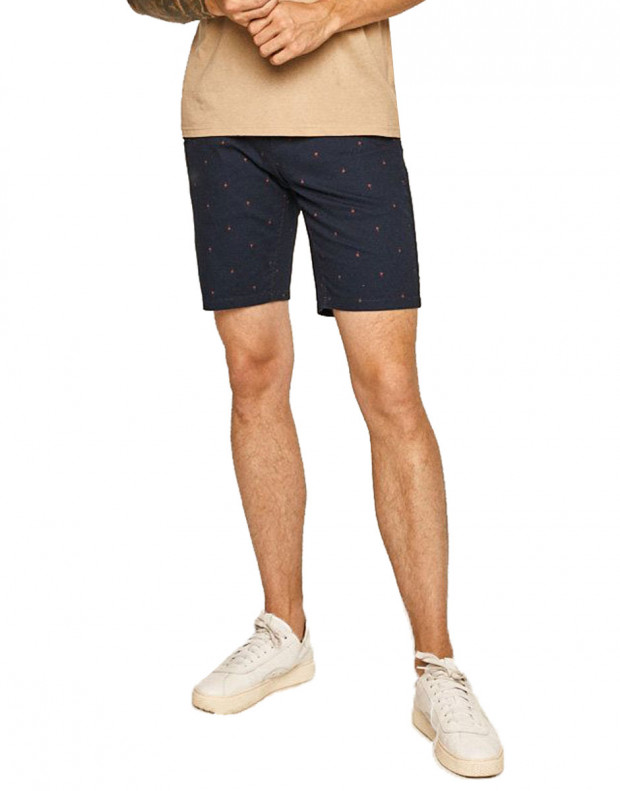 ONLY&SONS Slim Chino AOP Shorts Blue
