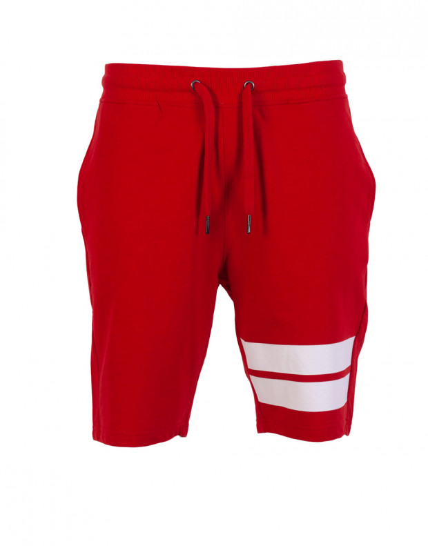 ONLY&SONS Stripe Sweat Shorts Red