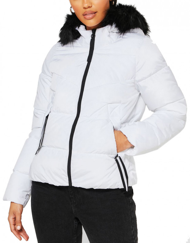 ONLY Short Puffer Jacket White