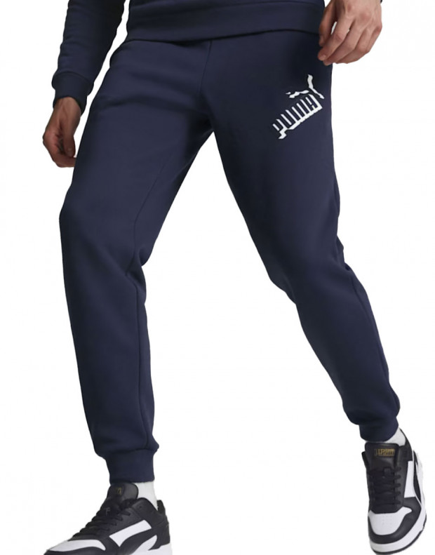 PUMA Essentials Big Logo Pants Navy