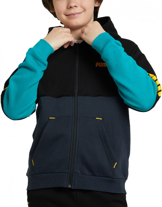 PUMA Power Colorblock Full-Zip Hooded Jacket Black/Multi