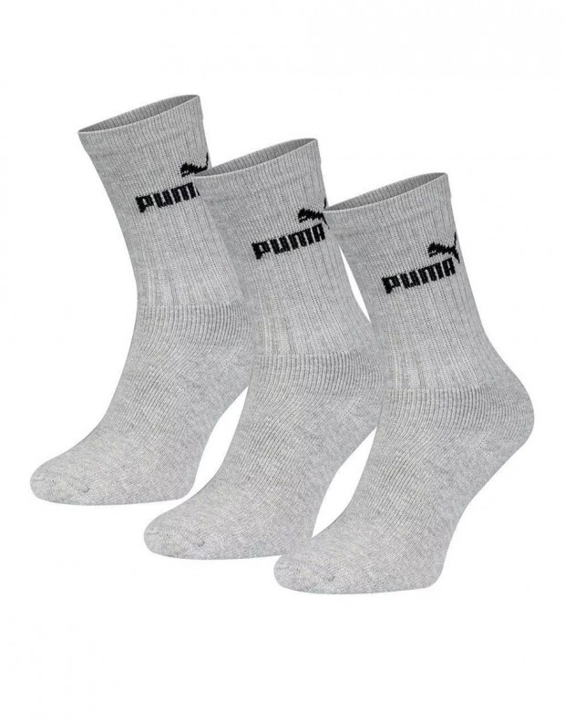 PUMA 3-Pack Sport Socks Grey