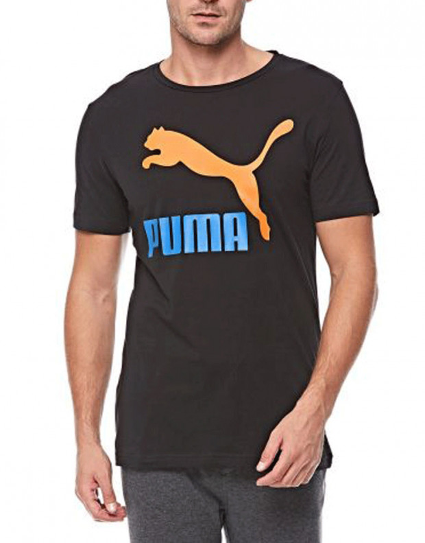 PUMA Classics Logo Cotton Tee Black/Blue