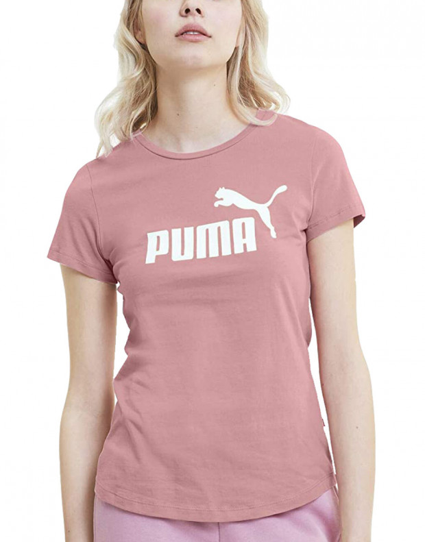 PUMA ESS Logo Tee Pink