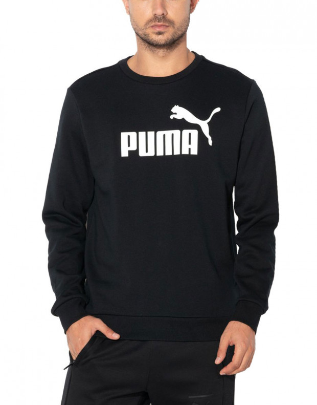 PUMA Essential Logo Crew Black