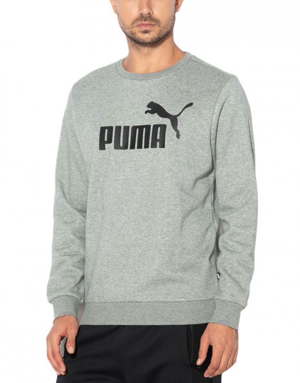 PUMA Essential Logo Crew Grey