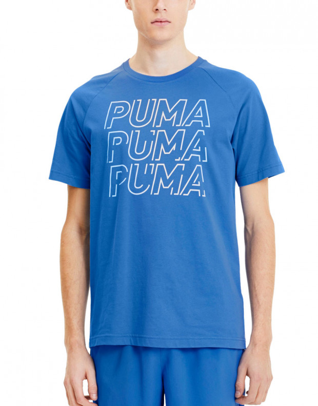 PUMA Modern Sports Logo Tee Blue