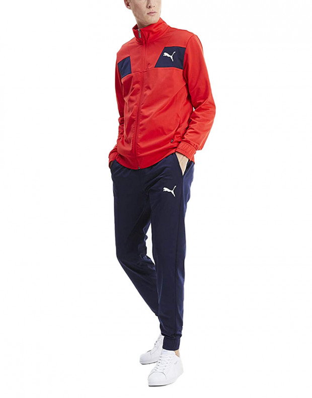PUMA Techstripe Tricot Suit Red/Navy