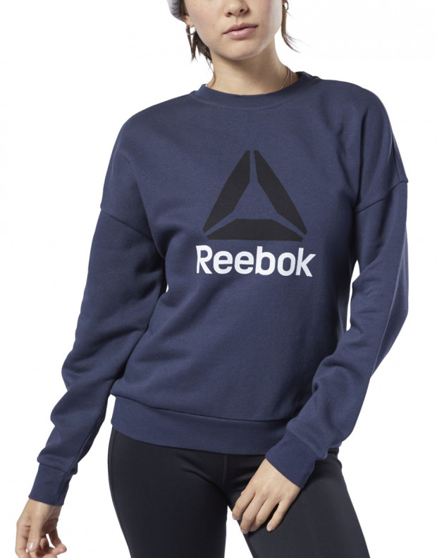 REEBOK Big Logo Cover Up Blouse Navy
