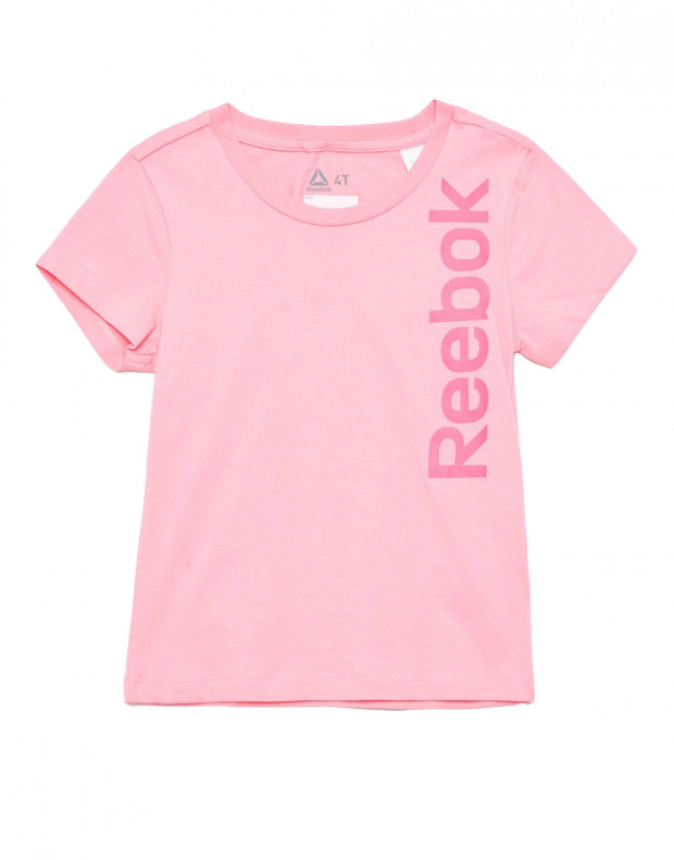 REEBOK Girls Logo Tee Pink
