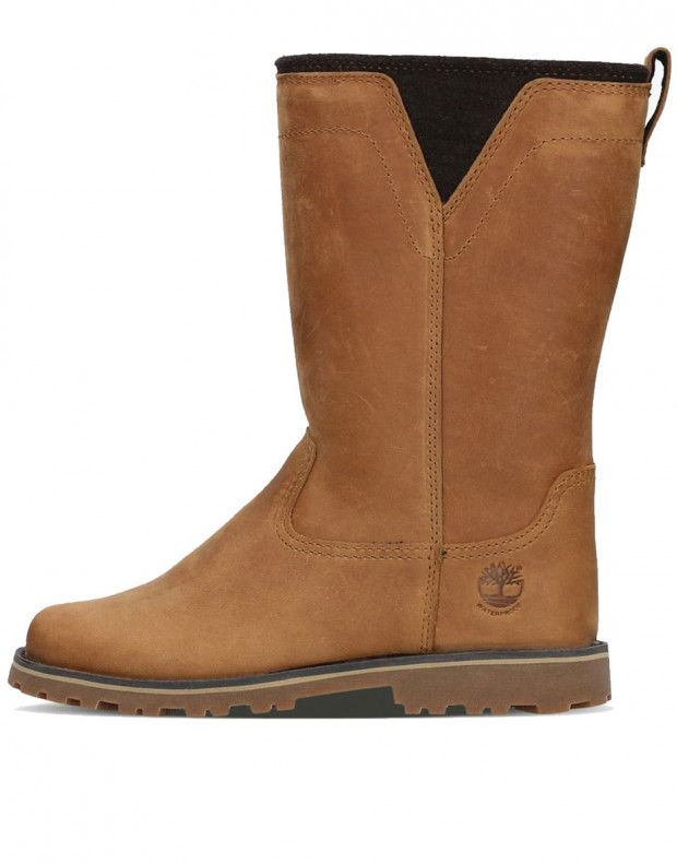 TIMBERLAND Cedar 8-Inch Slip On Wheat Waterproof Leather Boots