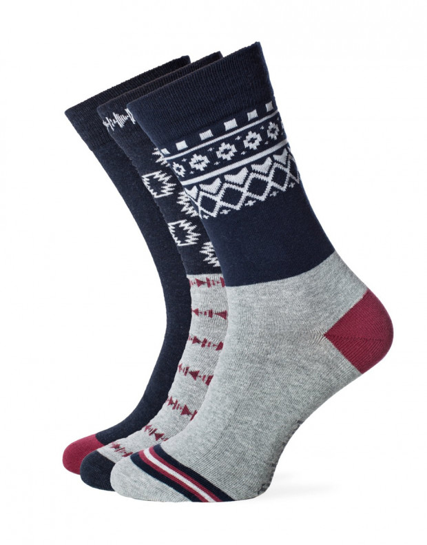 TIMBERLAND Patterned Crew Socks 3-Pack