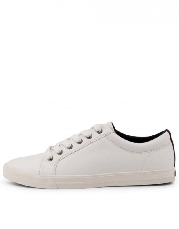 TOMMY HILFIGER Leather Sneakers White
