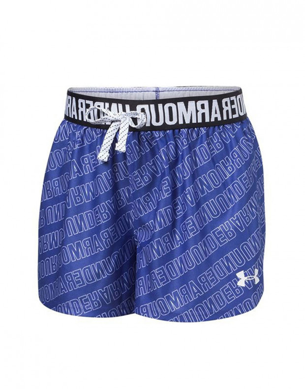 UNDER ARMOUR Printed Play Up Short Blue