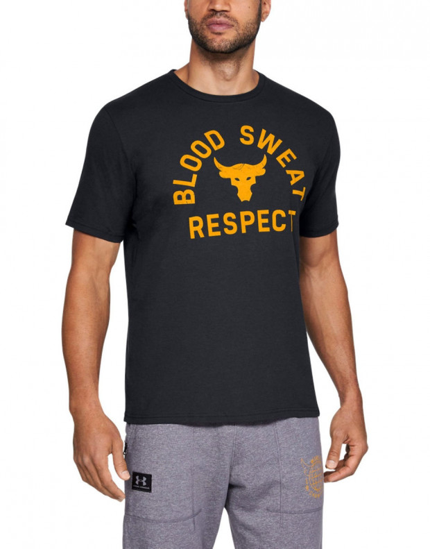 UNDER ARMOUR x Project Rock Blood Sweat Respect Tee Black