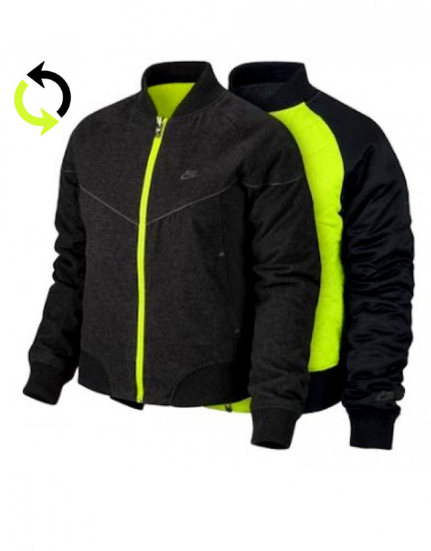 NIKE Ultra Sonic Quilted Reversible Jacket Black Volt