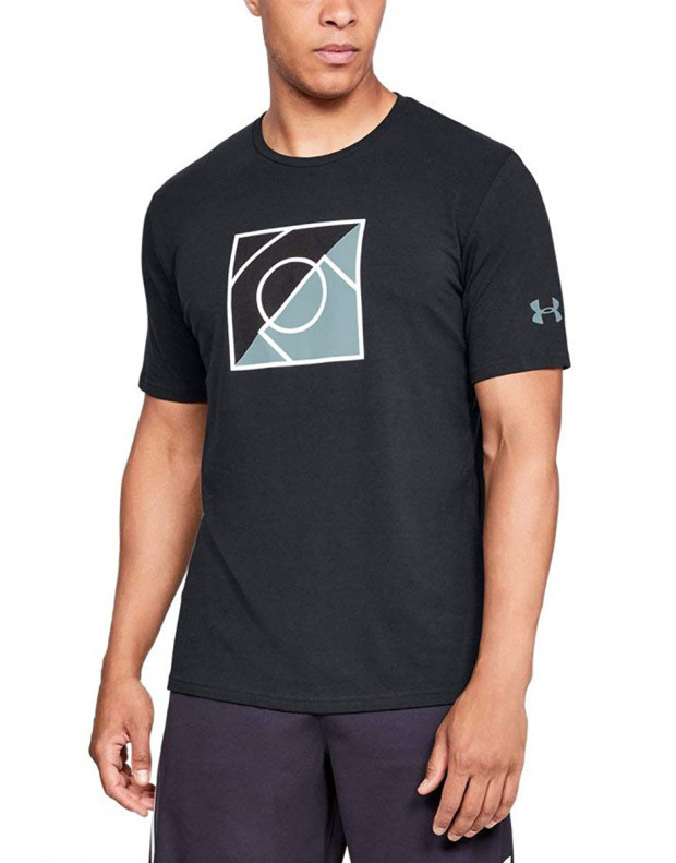 UNDER ARMOUR Top of the Key Tee Black