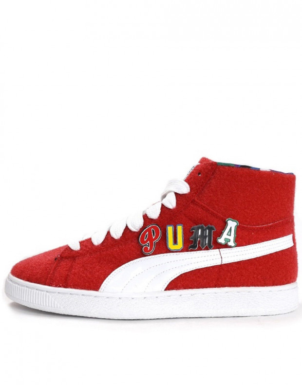 PUMA X Dee and Ricky Basket Mid Red