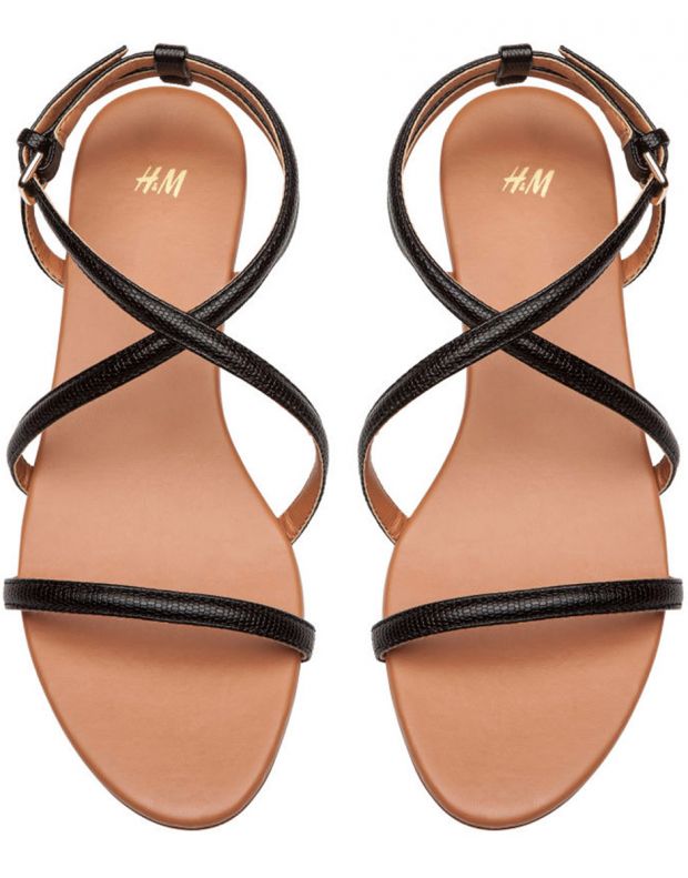 H&M Interlaced Sandals - 9351/black - 2
