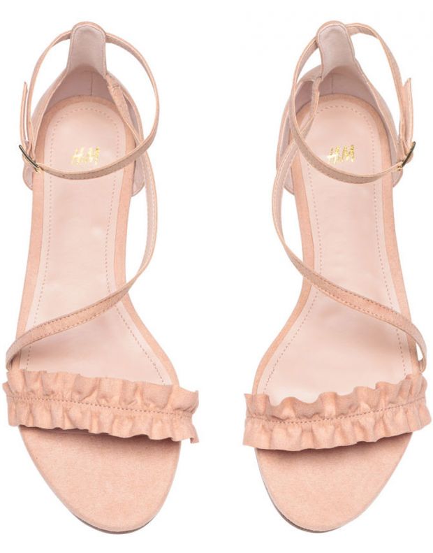 H&M Suede Sandals Pink - 3567/pink - 2