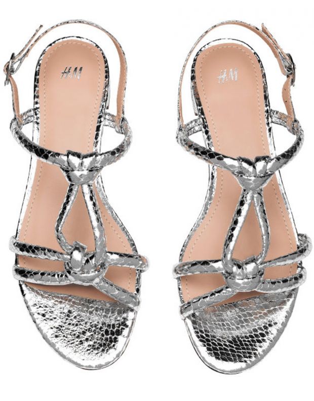 H&M Knots Sandals Silver - 5750/silver - 2